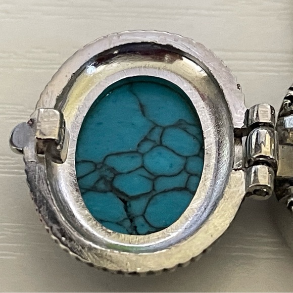 Mondu Quartz Watch Turquoise Bracelet Watch open turquoise to see watch - Picture 3 of 15